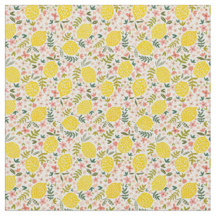Rosa Lemonade Flower Tyg