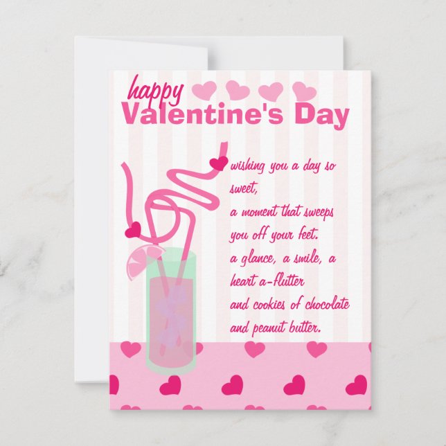 Rosa Lemonade for Two Julkort (Framsida)