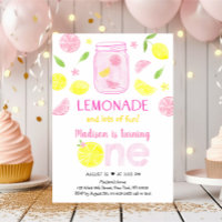 Rosa Lemonade Lemon Första födelsedag