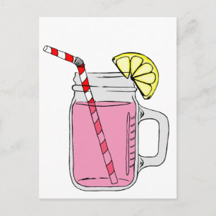 Rosa Lemonade Mason Burk Vykort