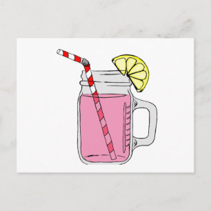 Rosa Lemonade Mason Burk Vykort