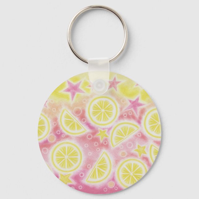Rosa Lemonade-nyckelkedja Nyckelring (Framsida)