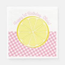 Rosa Lemonade Party Napkins