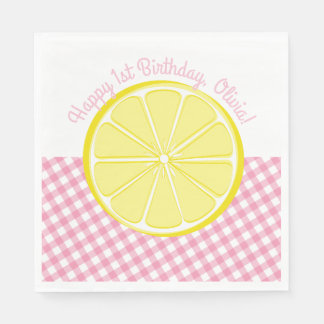 Rosa Lemonade Party Napkins Pappersservett