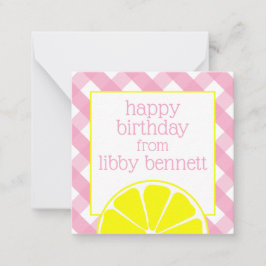 Rosa Lemonade Personlig Gift-kuvert Anteckningskort