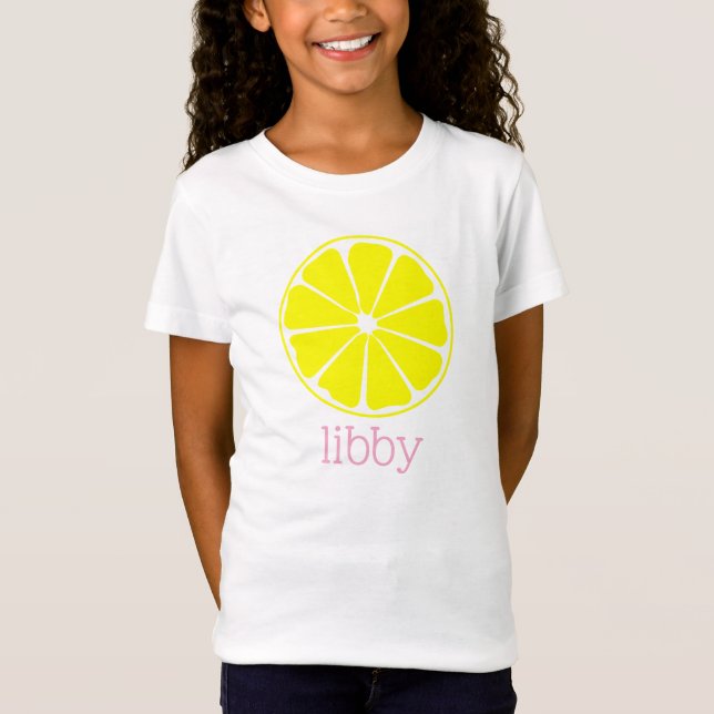 Rosa Lemonade Personlig Lemon T-Shirt (Framsida)