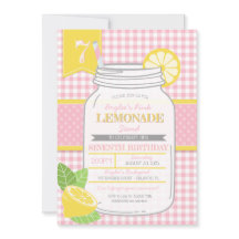 Rosa Lemonade stand (alla åldrar) Barns födelsedag