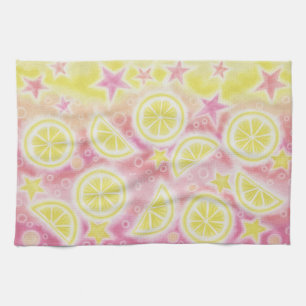Rosa Lemonadekökshandduk Kökshandduk