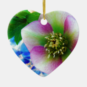Rosa Lenten Ro blue glass boll Julgransprydnad Keramik