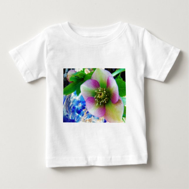 Rosa Lenten Ro blue glass boll Tee (Framsida)