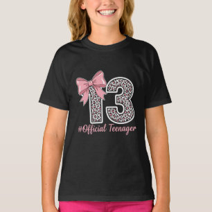 Rosa leopard “13” – Officiell tonårst-shirt T Shirt