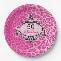 Rosa Leopard 50 & Fabulous 50:e födelsedagen