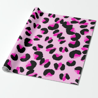 Rosa leopard. Animaliskt skinn mönster. Leopard. P Presentpapper