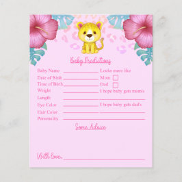 Rosa Leopard Baby Shower Predictions and Advice