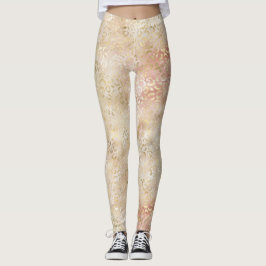  Rosa Leopard för Glam Guld Ro       Leggings