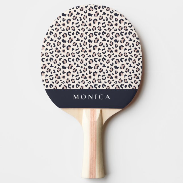 Rosa leopard Golf Head Cover Pingisracket (Framsidan)