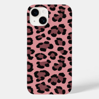 Rosa leopard iPhone-fodral