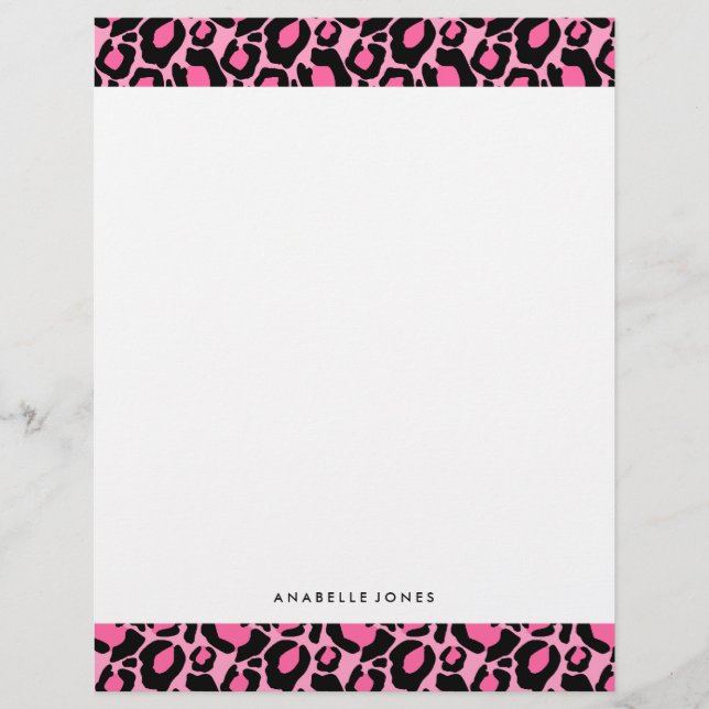 Rosa Leopard Mönster (Framsida)