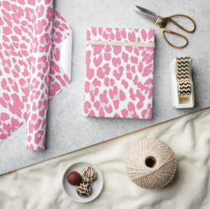 Rosa Leopard Mönster Presentpapper