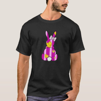 Rosa Leopard Påskhare Rabbit Bunnies Lycklig Eas T Shirt