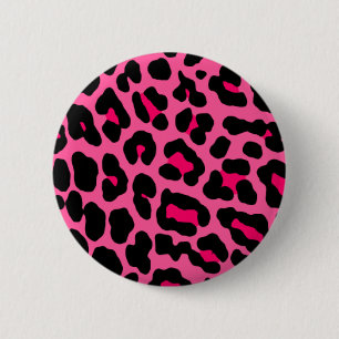 Rosa Leopard Pin Knapp