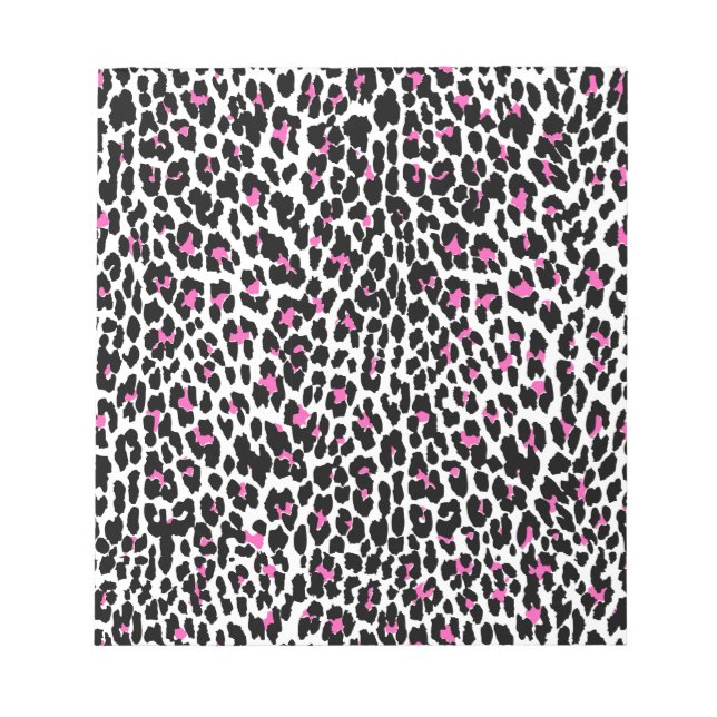rosa leopard print anteckningsblock (Framsida)