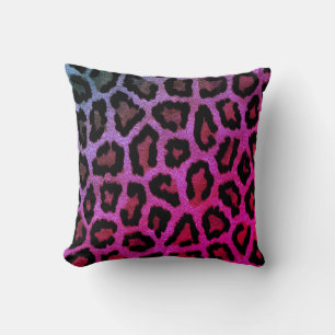 Rosa Leopard Print Dekorativ kudde