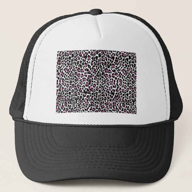 rosa leopard print keps (Framsida)