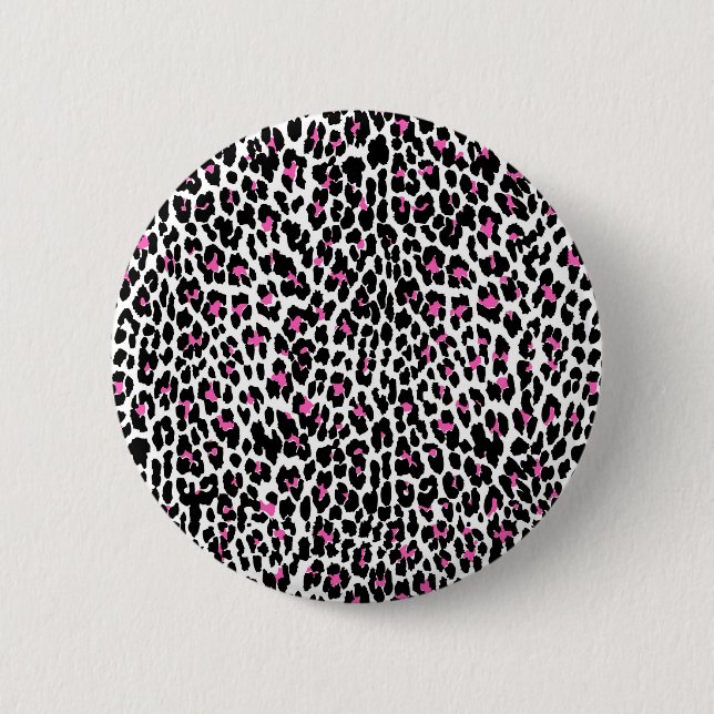 rosa leopard print knapp (Framsida)