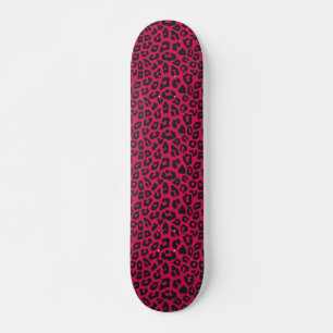 rosa Leopard Print Mini Skateboard Bräda 18,5 Cm