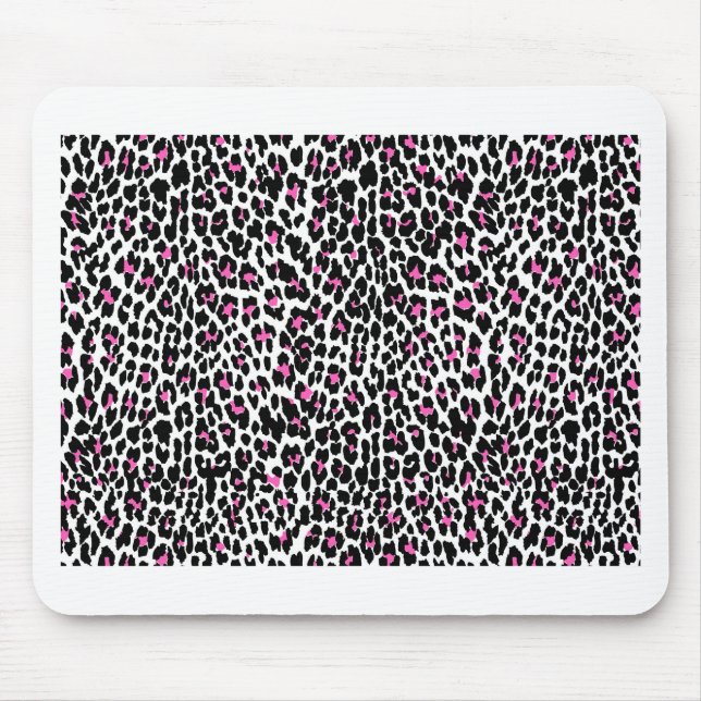rosa leopard print musmatta (Framsidan)