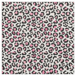 Rosa Leopard Print on White Tyg