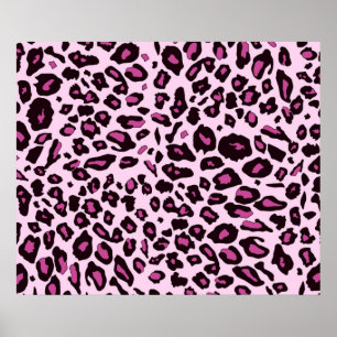 Rosa leopard print poster