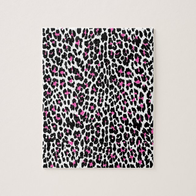 rosa leopard print pussel (Vertikal)