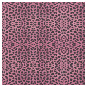 Rosa Leopard Print Tyg