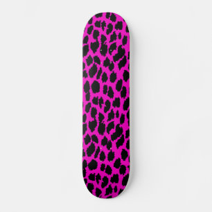 Rosa Leopard Skateboard Bräda 20,5 Cm