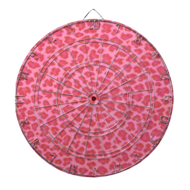 Rosa Leopard Skin Dart Board Darttavla (Framsidan)