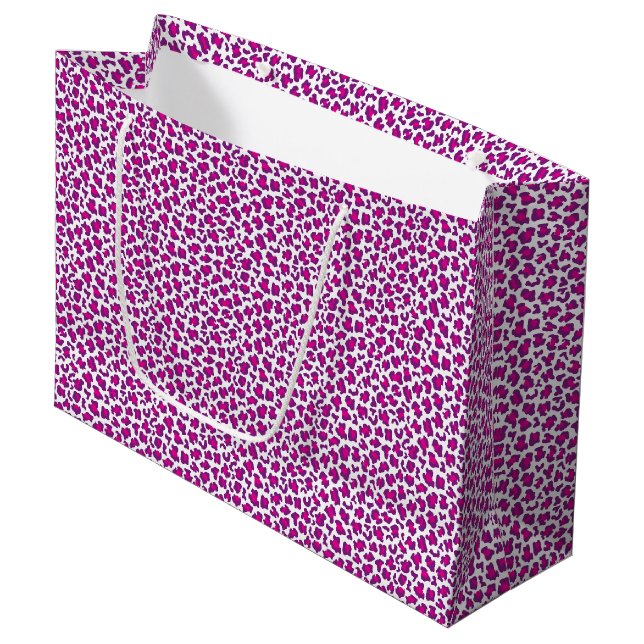 rosa leopard skin mönster (Framsidan Vinklad)