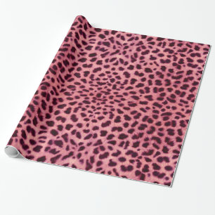 Rosa Leopard Skin Mönster Presentpapper