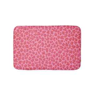 Rosa Leopard Skriv ut badplatsmat Badrumsmatta