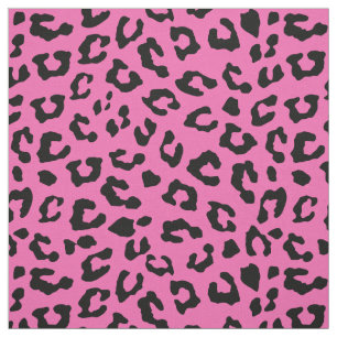 Rosa Leopard Spot Skin Mönster Tyg