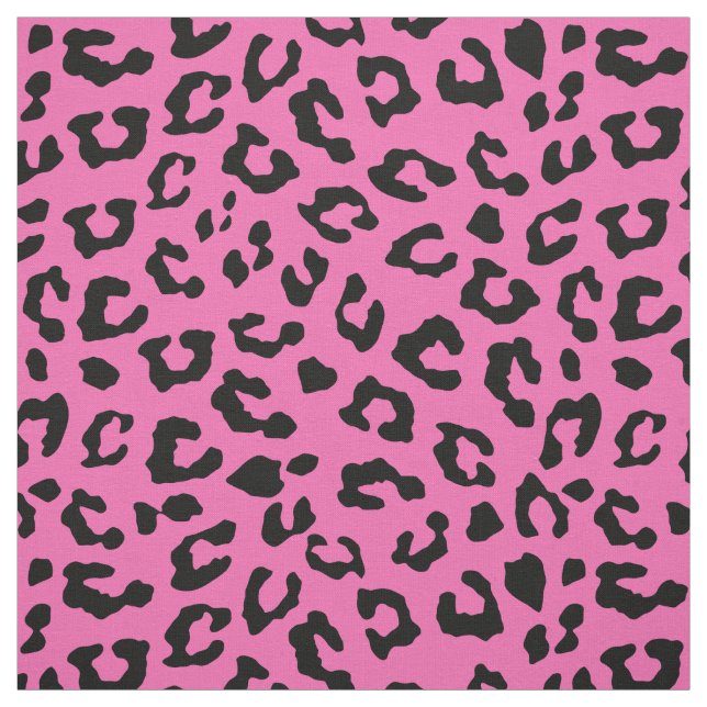 Rosa Leopard Spot Skin Mönster Tyg (Provkarta)