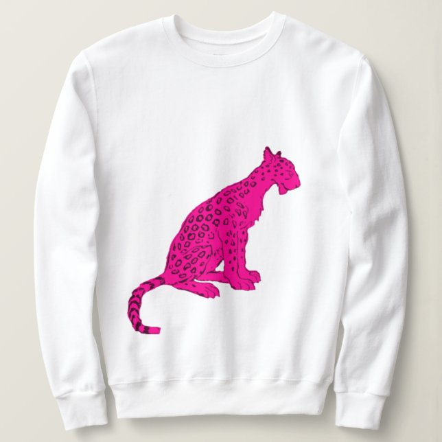 Rosa leopard t shirt (Design framsida)