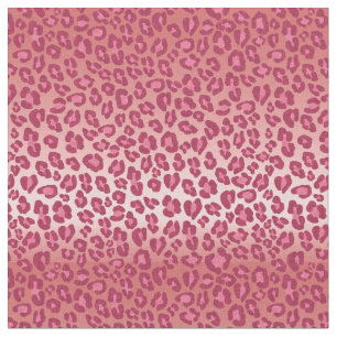 Rosa Leopard Tyg