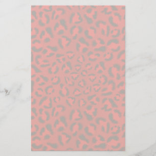 Rosa leopardstrukturmodell brevpapper