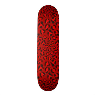Rosa leopardstrukturmodell mini skateboard bräda 18,7 cm