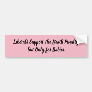 Rosa liberaler stöder dödsstraff bildekal