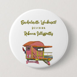 Rosa Lifeguard Vibes Bachelorette Helg Knapp