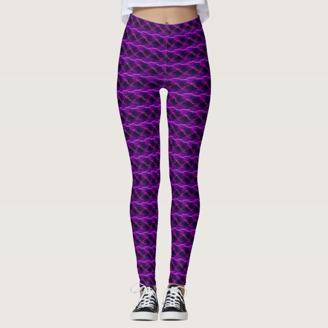 Rosa Lightning Leggings (Framsida)