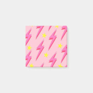 Rosa Lightning PostIT-Snyggt Organisation Post-it Block